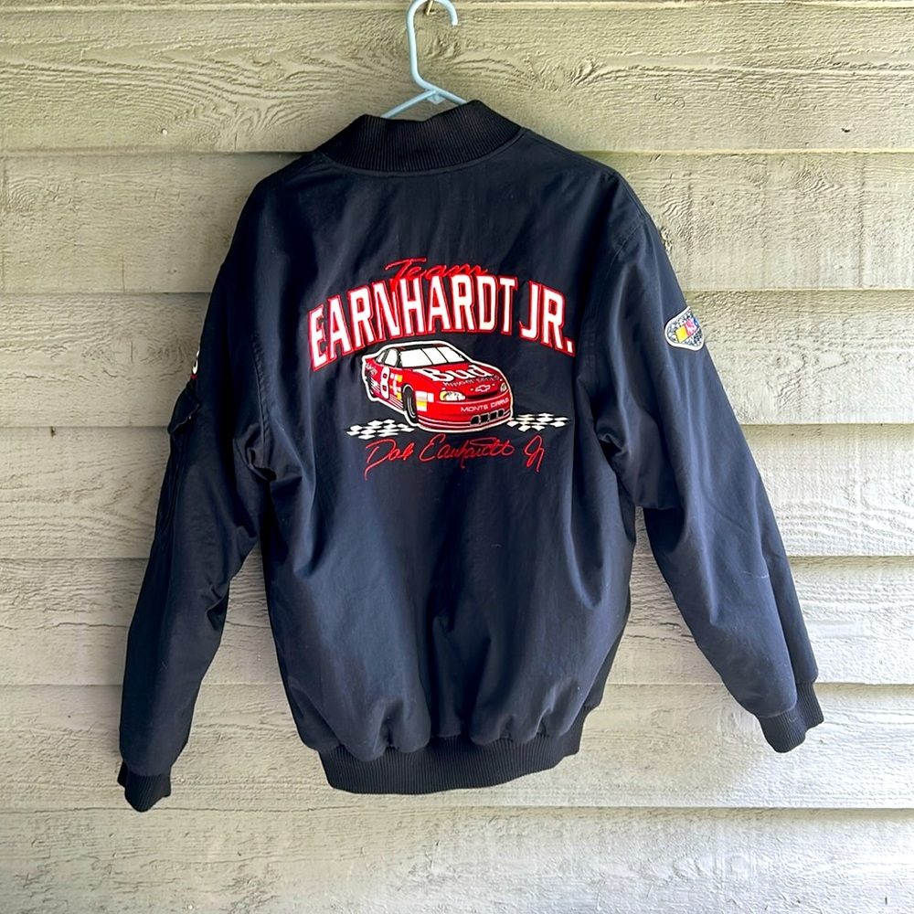 Dale Earnhardt Junior Budweiser Black Varsity Jacket